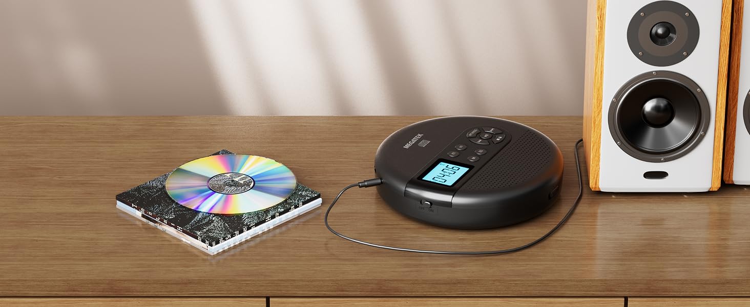 Portable CD Player with Line Out Connection