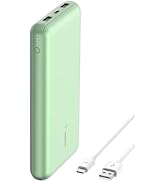 Belkin Power Bank, BoostCharge USB-C Portable Charger 20k w/ 1 USB-C Port and 2 USB-A Ports with ...