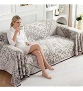 UWWGKK Boho Couch Cover Blanket Reversible, Chenille Sofa Covers with Tassel,Loveseat Covers for ...