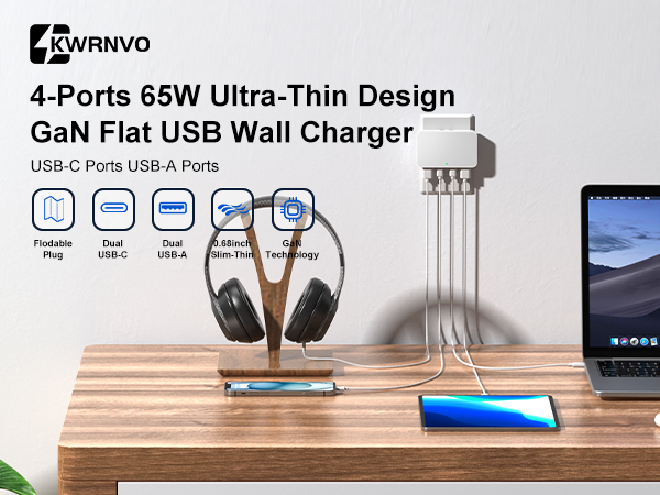 Flat USB Wall Charger