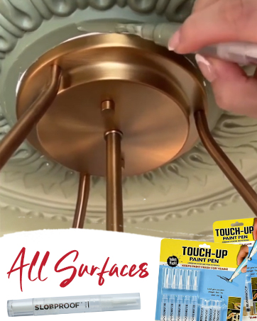 using slobproof touch up paint pen refillable for all surfaces