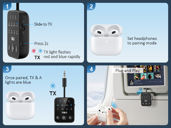 airplane bluetooth transmitter
