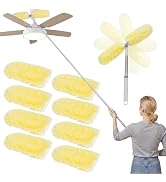 IVYROLL Dual Head Duster with Extended Handle 6 ft | Lockable Extendable Duster Kit with Extensio...