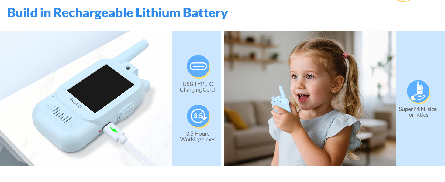 rechargeable walkie talkies