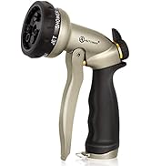 AUTOMAN Garden Hose Nozzle - 7 Patterns Sprayer, 100% Metal High Pressure Spray Nozzle, Labor-Sav...