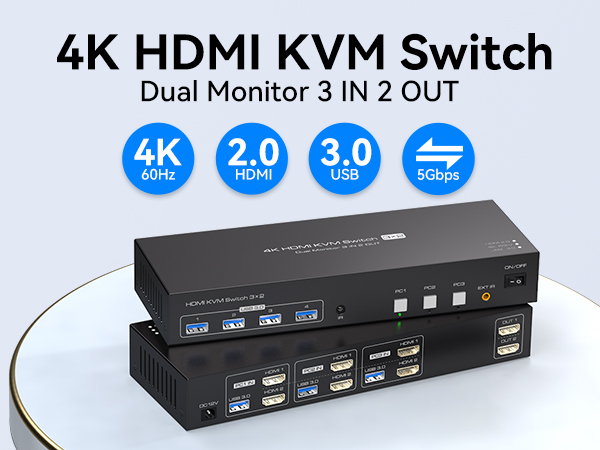 3 port KVM