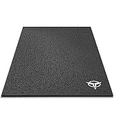 GEWAGE Bike Mat 31.5" x 59"- Exercise Stationary Bike Mat Use on Hardwood Floor - Heavy Duty Cycl...