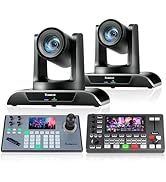Tenveo PTZ Camera Bundle/Kits - 20X AI Auto-Tracking PTZ Camera(2pcs) with HDMI/USB3.0/LAN(PoE), ...