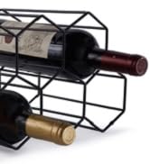 Black Honeycomb Wine Rack Right