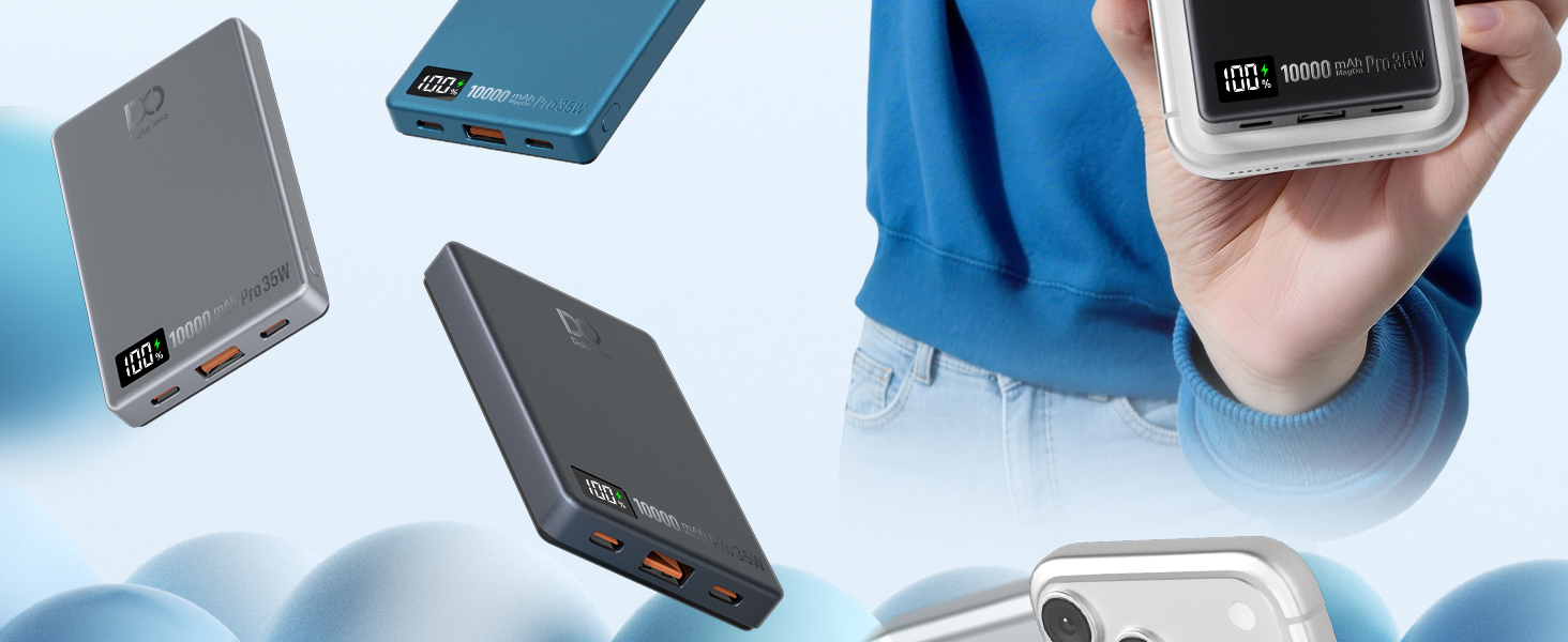 PD 35W Magnetic Wireless Power Bank 10000mAh 03