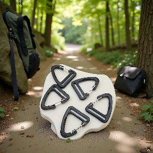 A backpack filled with various outdoor gear and accessories, including a water bottle, snacks, and a