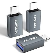 LOKUKA USB C to USB A Female Adapter (3 Pack), 5 Gbps USB 3.0 Female to USB Type C Male OTG Adapt...