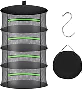 Huolacove Herb Drying Rack with Mesh Design - Hanging Herb Dryer with Green Zipper for Garden, Ho...