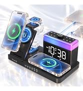 DreamSky 11 in 1 Wireless Charging Station for iPhone Charger Stand for Apple Watch Airpods, Bedr...