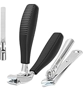 Large Toenail Clippers for Thick Nails for Seniors, Non-Slip Long Handled Angled Head Toe Nail Cl...