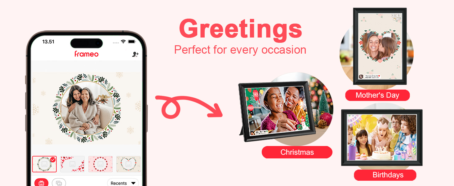 10.1 inch FRAMEO Digital Photo Frame Digital Picture Frame