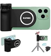HAFOKO Magnetic Smartphone CapGrip Camera Cell Phone Selfie Shutter Grip Tripod Mount w 1/4" Cold...