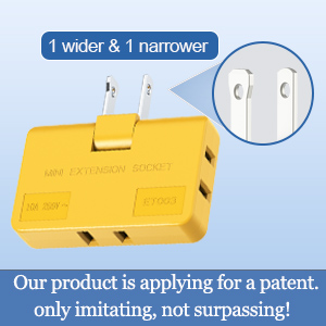 flat outlet plug