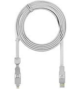 Rolling Square inCharge XL 6-in-1 Multi Charging Cable, Portable USB and USB-C Cable with 100W Ul...