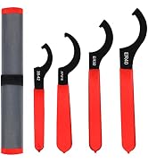AutoWanderer Tool 4Pcs Universal Spanner Wrench Set Coilover Wrench Shock Small Spanner Wrench To...