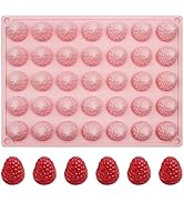 3D Silicone Mini Raspberry Molds, 35-Cavity Raspberry Baking Tray for Chocolate Candy Jello Cooki...