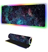 RGB Mouse Pad Led Desk Mat I 31.5 x 11.8 Inch Large Mouse Pad I XL Oversized Big Mouse mat 14 Led...