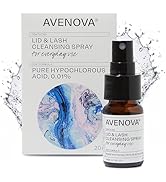Avenova Eyelid and Eyelash Cleanser Spray - Pure Hypochlorous Acid, Gentle Everyday Lash Cleanser...