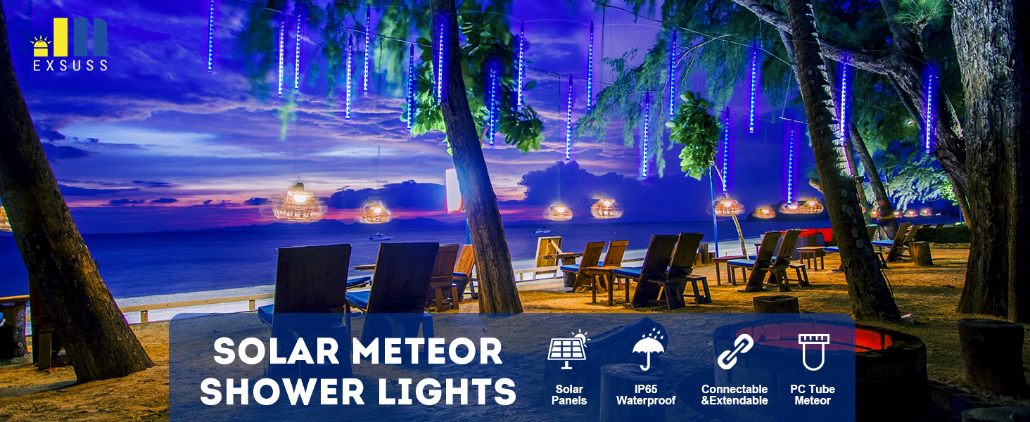 solar meteor lights