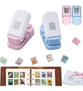 BAOFALI 2PCS Stamp Puncher, Stamp Punchfor Junk Journal and Scrapbooking 1X0.8inch Stackable Desi...