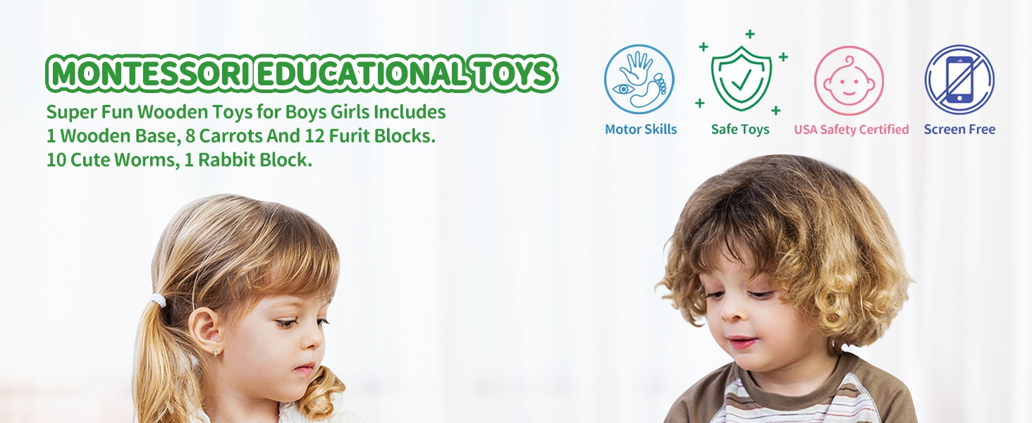 wooden educational preschool toy