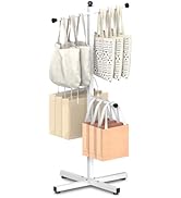 Ansionsol 42-48 Inch Adjustable Height Shopping Bag Rack, Heavy Duty Metal T-shaped Grocery Bag H...