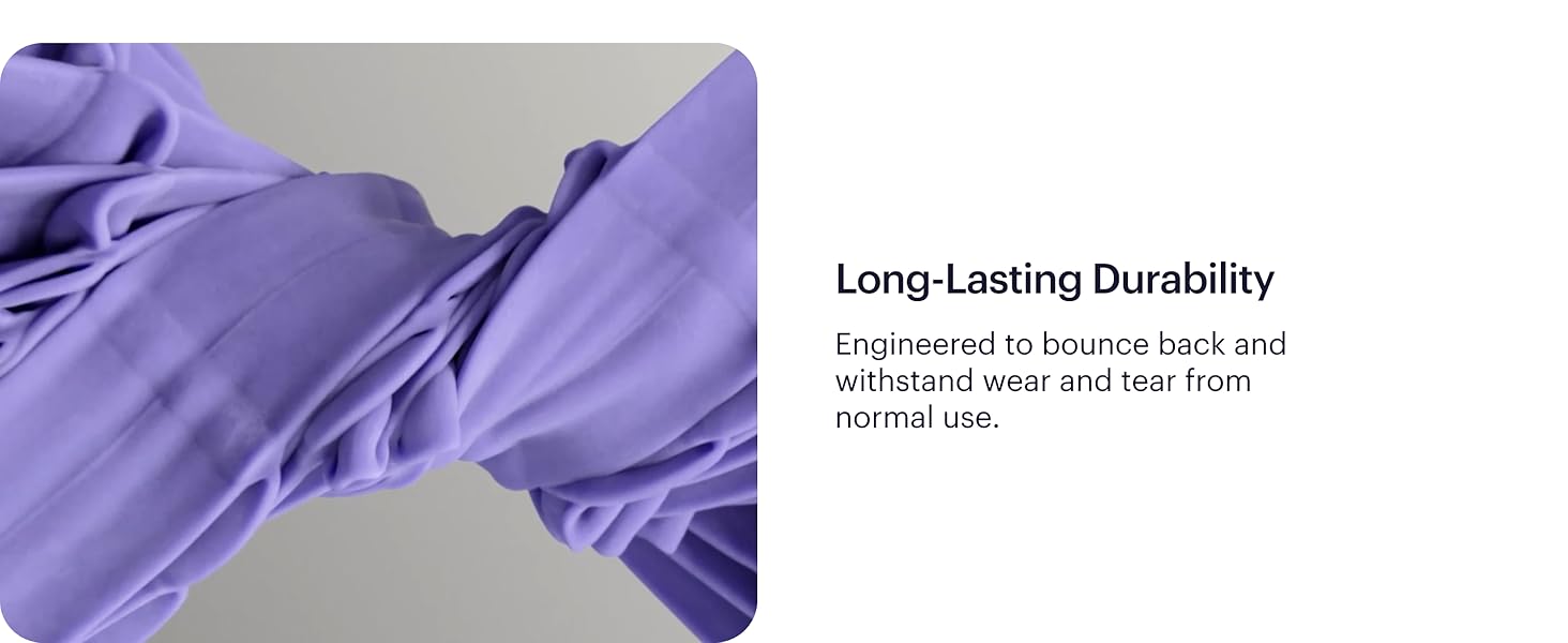 long-last durability engineered to bounce back and withstand wear and tear