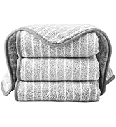 DVLOL 3 Pack Kitchen Towels 12x12 Inch - Super Absorbent & Lint-Free Washable Reusable Dishcloths...