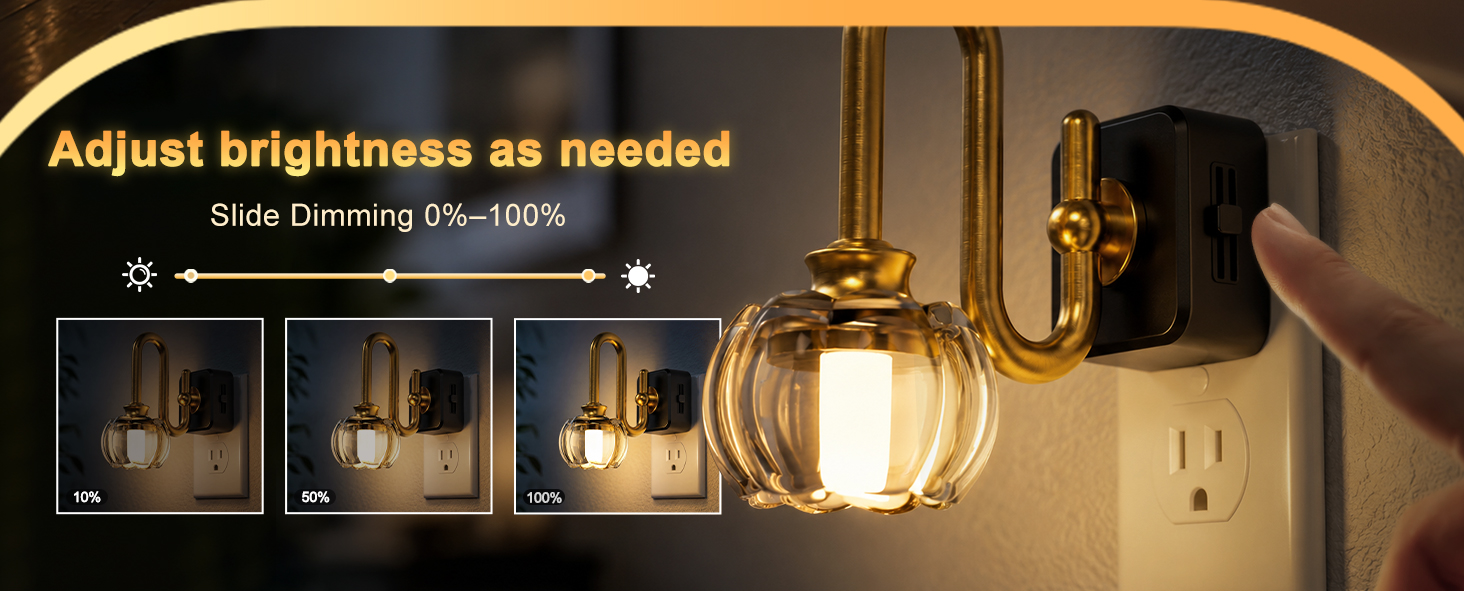 dimmable night light