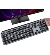 Keyboard Cover Skin for Logitech MX Keys S & MX Keys Advanced Illuminated Wireless Keyboard, Logi...