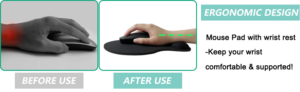 Mouse Pad with Wrist Support