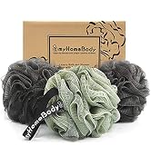 myHomeBody Large 70g Loofah Sponge, Body Scrubber, Bath Sponge, Loofah for Women, Men | Exfoliati...
