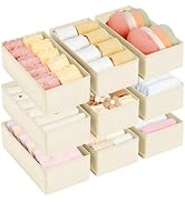 DIMJ Drawer Organizer Clothes - Underwear Organizer Small Sock Organizer Closet Organizers and St...