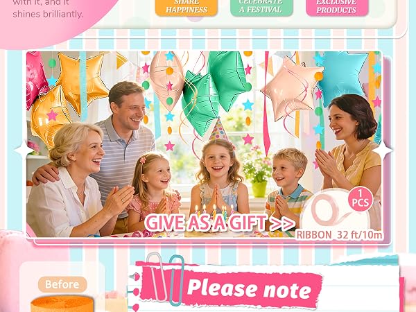 candyland Rainbow party decorations