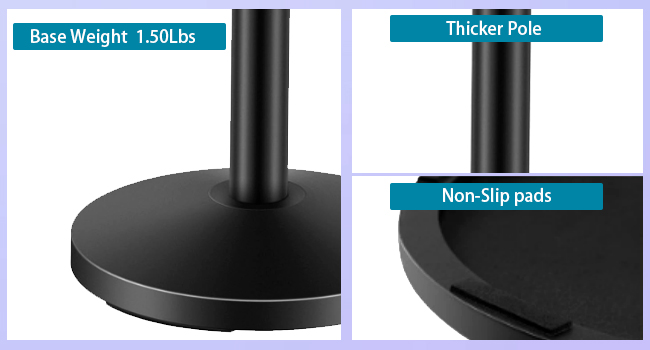 mic stand weighted base