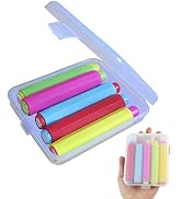 5xLunies Chalk Holder with Storage Hard Case - Blackboard Adjustable Chalk Clip Set for Teachers ...