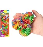 Mini Bandy Ball Set (1 Pack 3 Total) Rubber String Stress Balls Soft Spike Balls Sensory Fidget T...