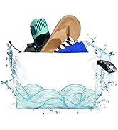 Acteon Wet Dry Travel Bag, Splash Water Resistant & Heavy Duty Zipper Reusable Bags, Small Pocket...