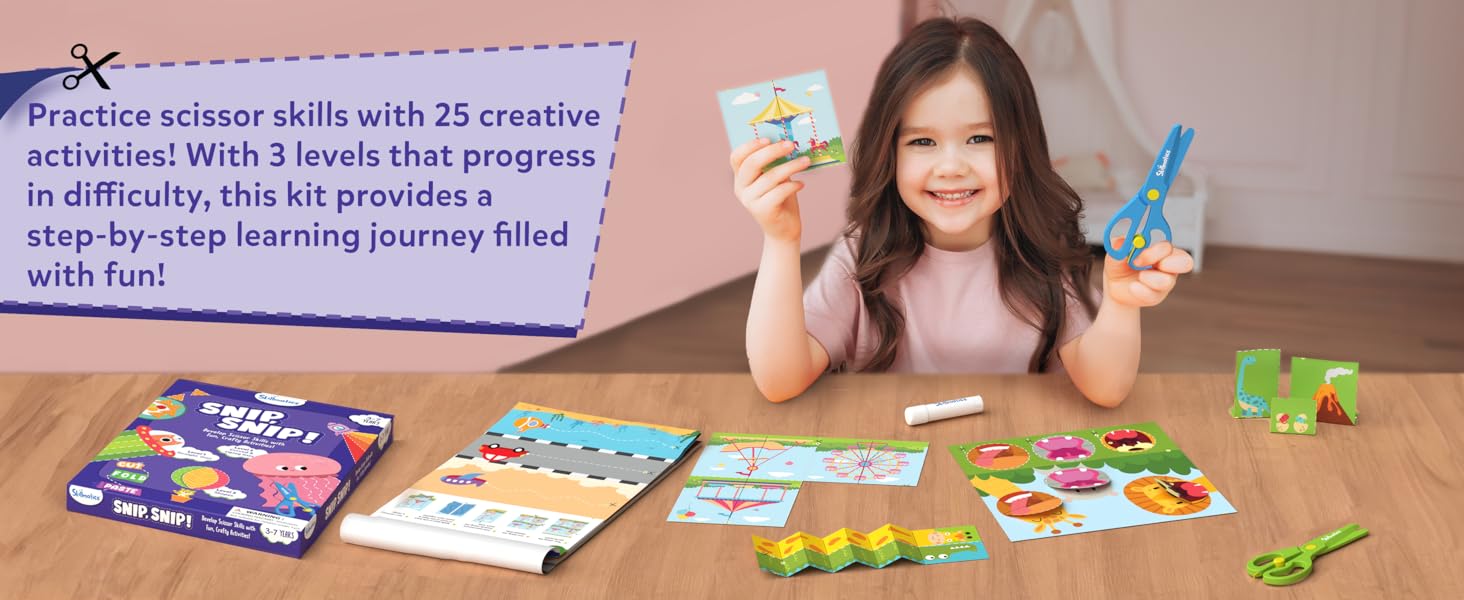 25 creative craft activities in kit with 3 levels of fun learning journey