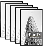 Fun Memories 11x17 Poster Frame 5 Pack - Scratch Proof Picture Frame for Photos, Posters, Art Pri...