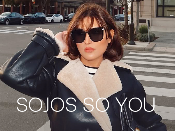 SOJOS Sunglasses for Women Men Vintage Style Shades SJ2157