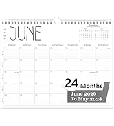 GuassLee Wall Calendar 2026-2028, 24-Month Academic Calendar Runs from June 2026 until May 2028,1...