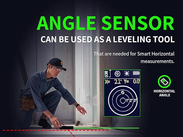 angle sensor can be used as a leveling tool
