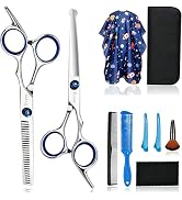 Kids Hair Cutting Kit, Complete Haircut Set for Children – Safety Round Tip Scissors, Thinning Sh...