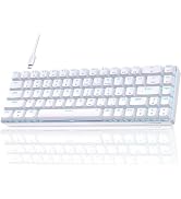 TMKB T68SE Gaming Keyboard, 60% Mechanical Keyboard, LED Backlit Ultra-Compact 68 Keys Wired Mini...